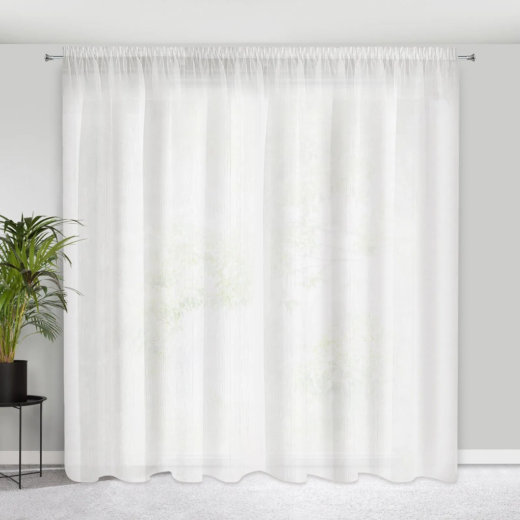 ZÁCLONA NA PÁSKE REBECCA 350X250 CM KRÉMOVÁ