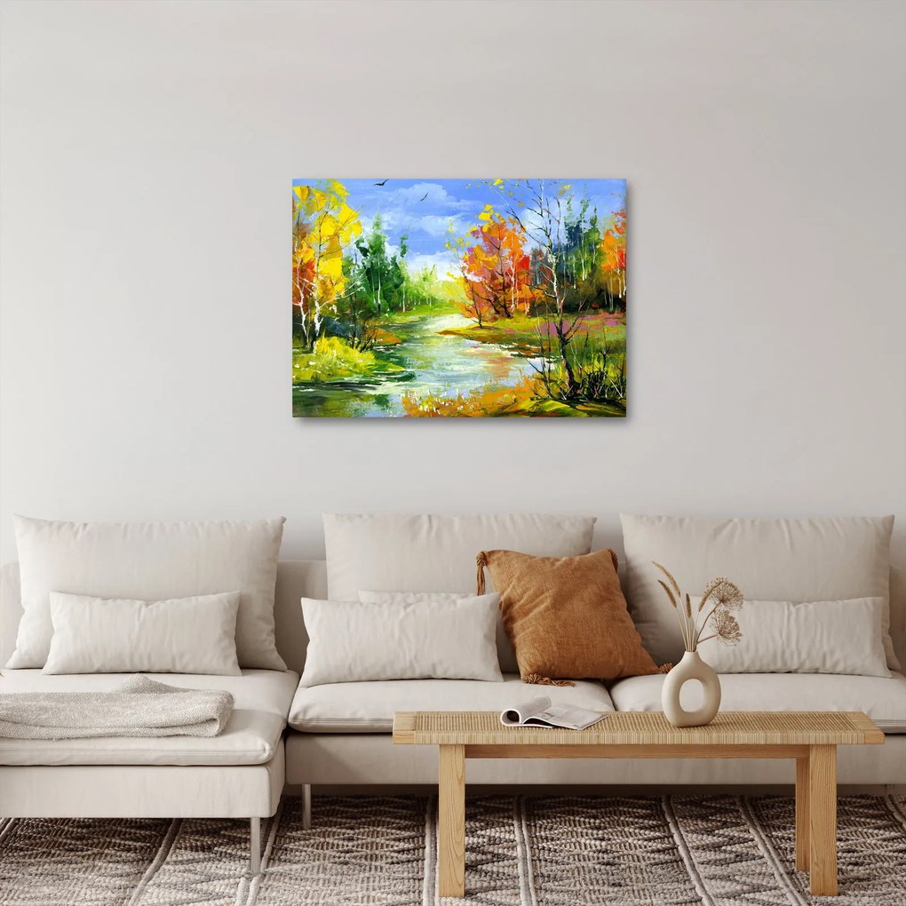 Obraz - Maľba krajiny (70x50 cm)