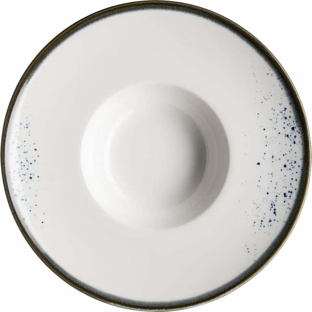 Mäser Gourmet tanier Pintar Biele modré bodky 26cm