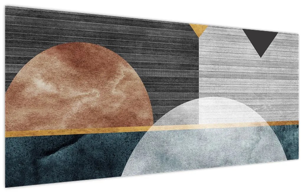 Obraz - Tvary a textúry (120x50 cm)