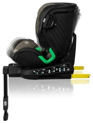 Lionelo - Autosedačka s otočnou základňou HARMONY i-Size 40-150 cm čierna/olivová