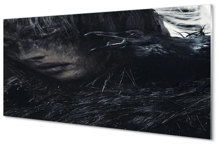 Nástenný panel temná postava 140x70 cm