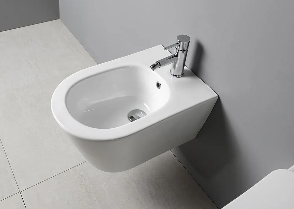 Sapho Sapho, AVVA bidet závesný 35,5x53 cm, biela, 100324