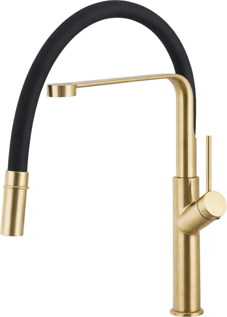 Gamma Venice, vysoká drezová batéria s elastickým ramenom, čierna-zlatá matná, GMA-BVK-BGD