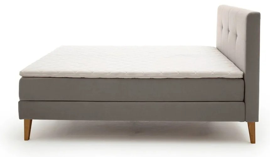 Svetlosivá boxspring posteľ 180x200 cm Stockholm – Meise Möbel