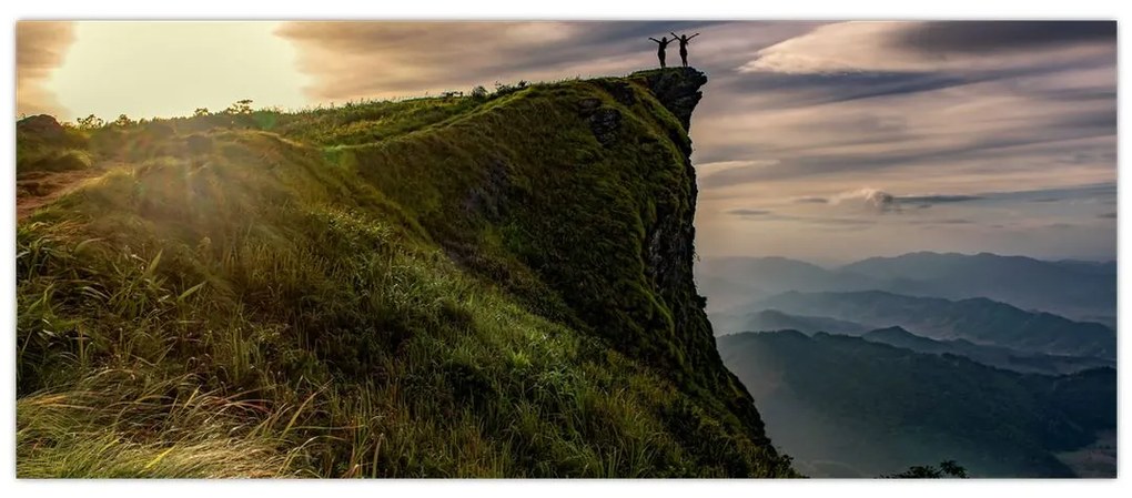 Obraz žien na útese (120x50 cm)