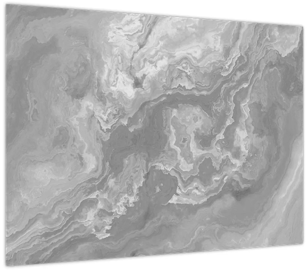 Obraz - Mramor v čiernobielej (70x50 cm)