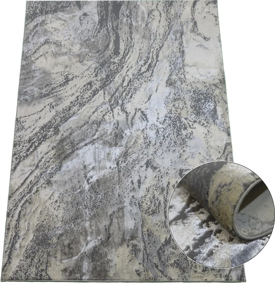 BE Koberec Allianz 6307 GREY – sivý obdĺžnikový Rozmer: 240x330 cm