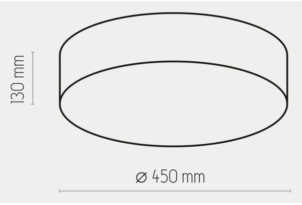 Stropné svietidlo RONDO 4xE27/15W/230V pr. 45 cm béžová