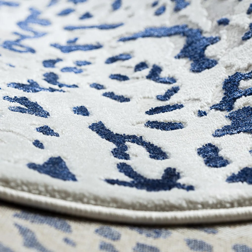 Dywany Łuszczów, Kusový koberec Allure 1961 white/blue, 120x170, modrá, kancelária