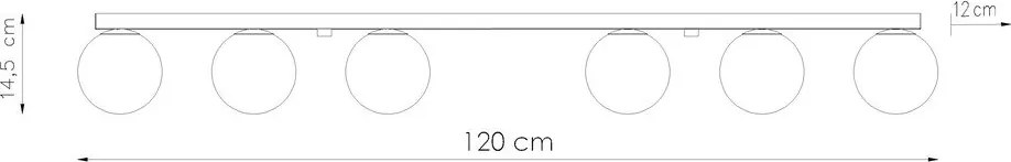 Biele stropné svietidlo so skleneným tienidlom ø 12 cm Umerta – Sollux