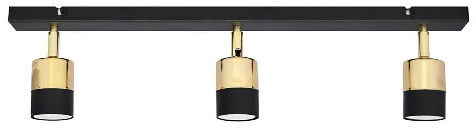 LED Bodové svietidlo TUBSSON 3xGU10/4,8W/230V čierna/zlatá