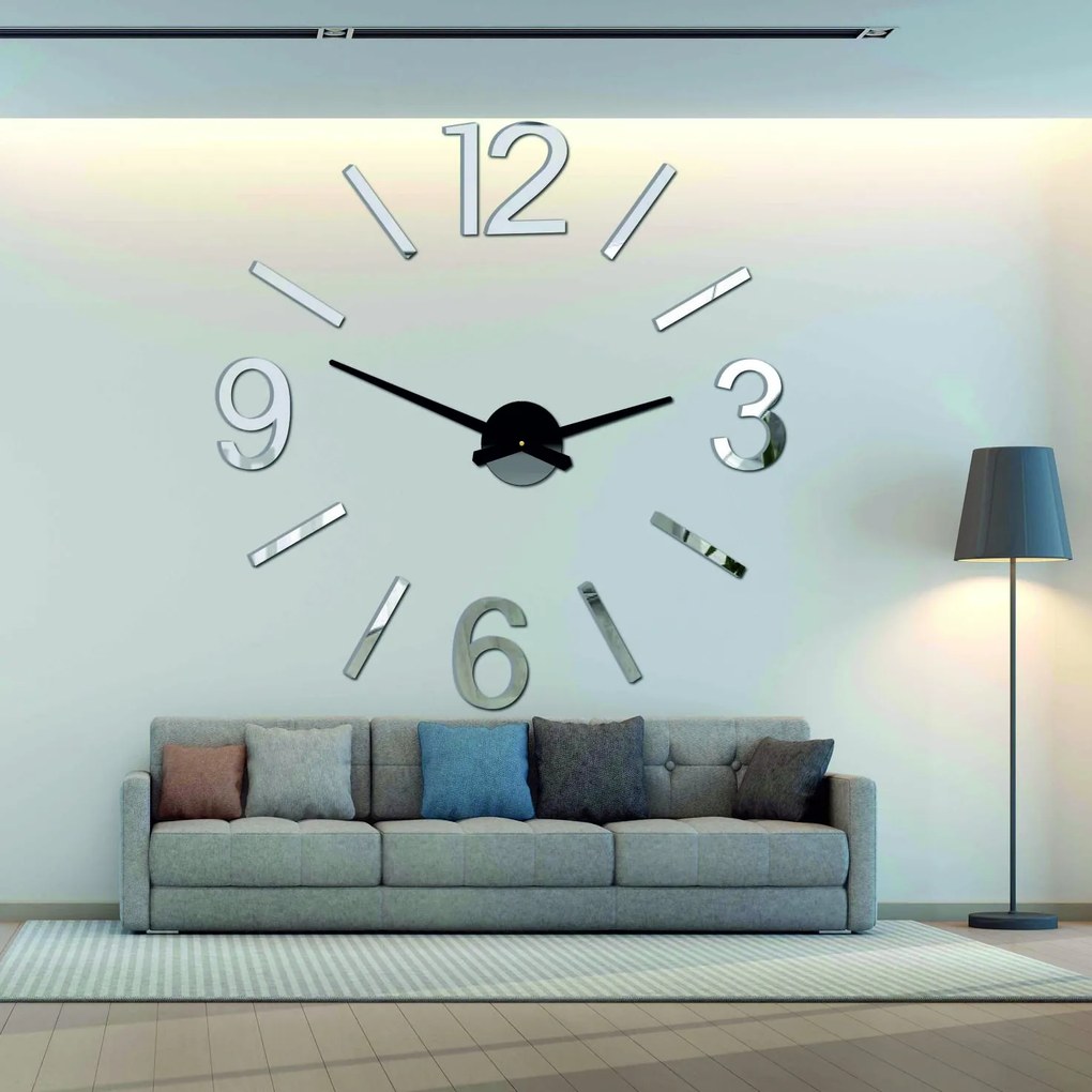 SENTOP | Nalepovacie nástenné hodiny do obývačkay | SENTOP X0067-Wall clock 2D HEU+ analógové