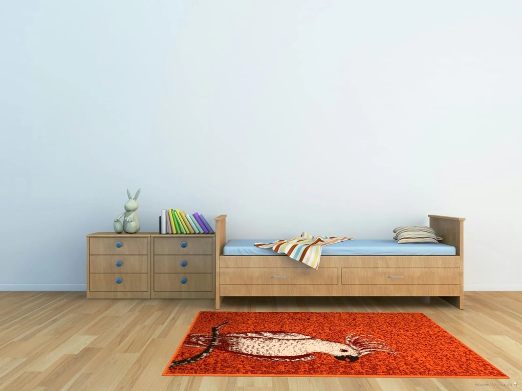 Alfa Carpets, TRHÁK: Kusový koberec Kakadu orange, 80x120, oranžová, detská izba