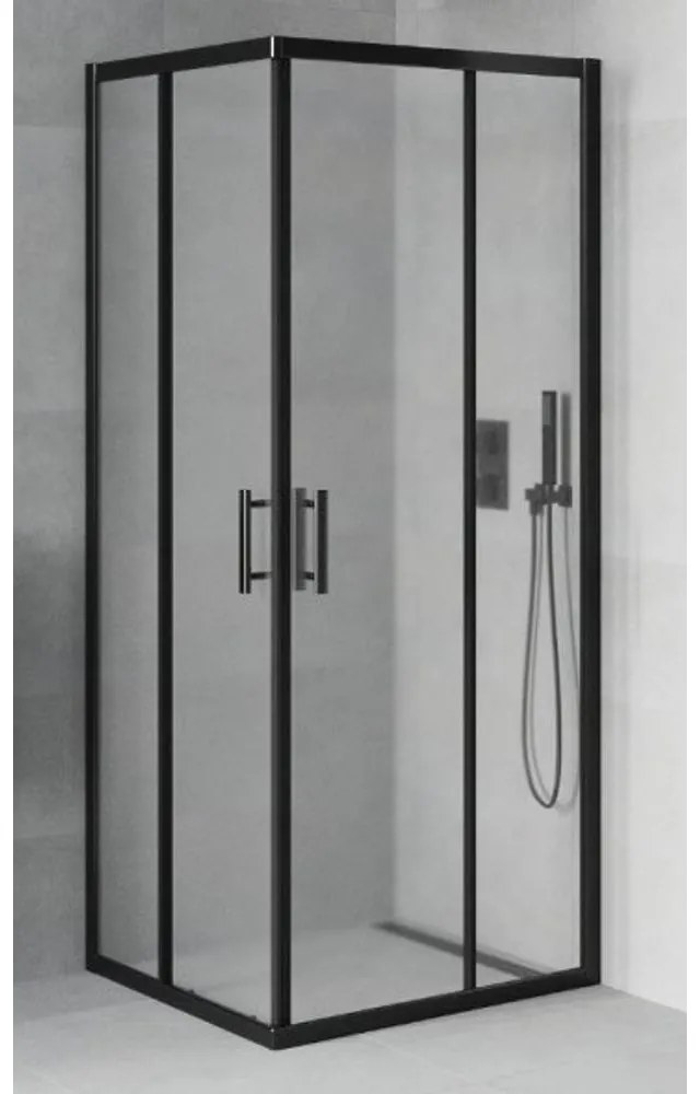MOTRIL čierny sprchový kút 80x80, 90x90, 100x100 190cm, 6mm