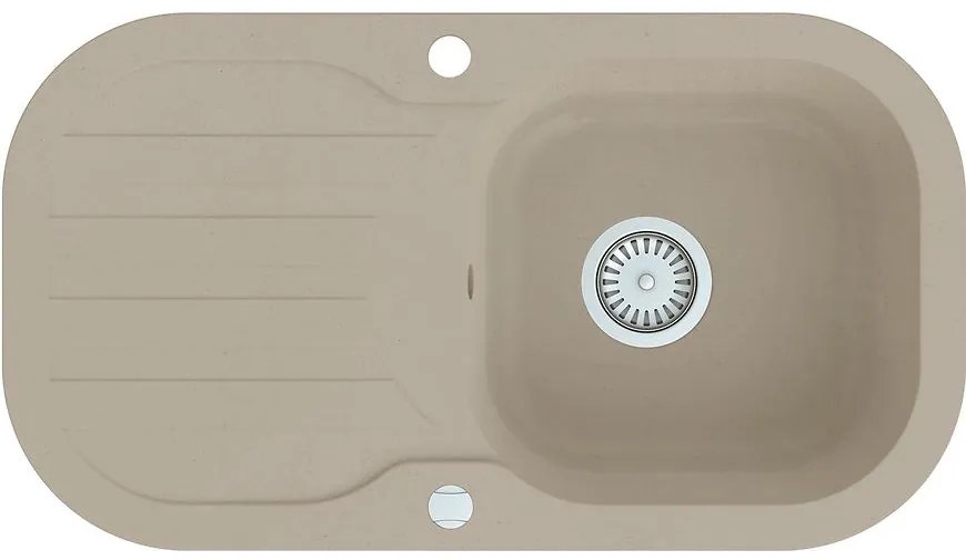 Granitový drez 1K 780x435 béžový