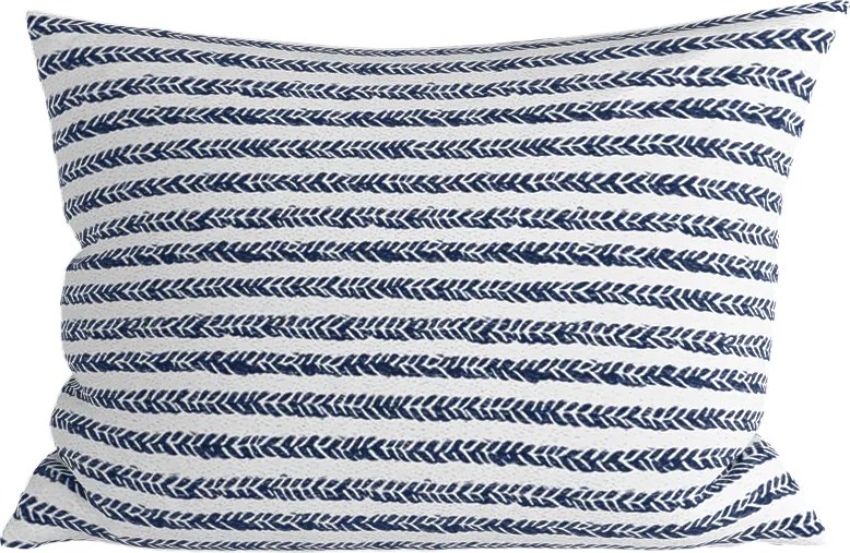 Bavlnená obliečka na vankúš NAVYSTA POLY 50x70 cm, modro-biela