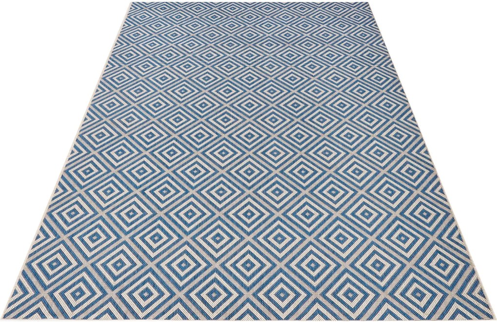 AKCIA: 140x200 cm Kusový koberec Meadow 102468 Blue – na von aj na doma, modrá, chodba / predsieň, Hanse Home