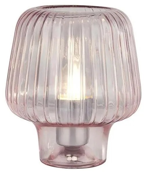 Searchlight EU60753PI - Stolná lampa ARIA 1xE27/10W/230V ružová