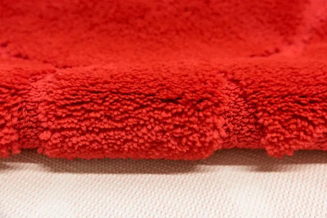 Kúpeľňový koberček Ocean červený kruh