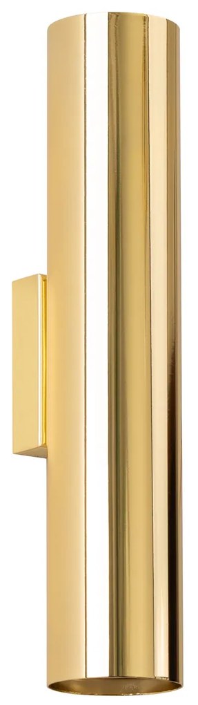 Nástenné svietidlo Lagos 1, 1x zlaté kovové tienidlo