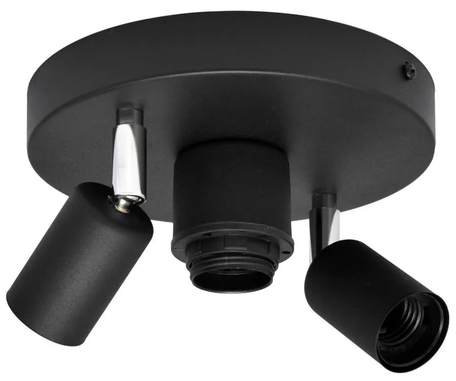 Bodové svietidlo CENTRO 3xE27/15W/230V čierna