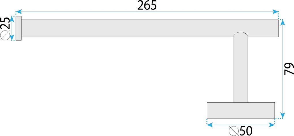 Kúpeľňový vešiak REA MODERN 6610A kartáčovaná meď