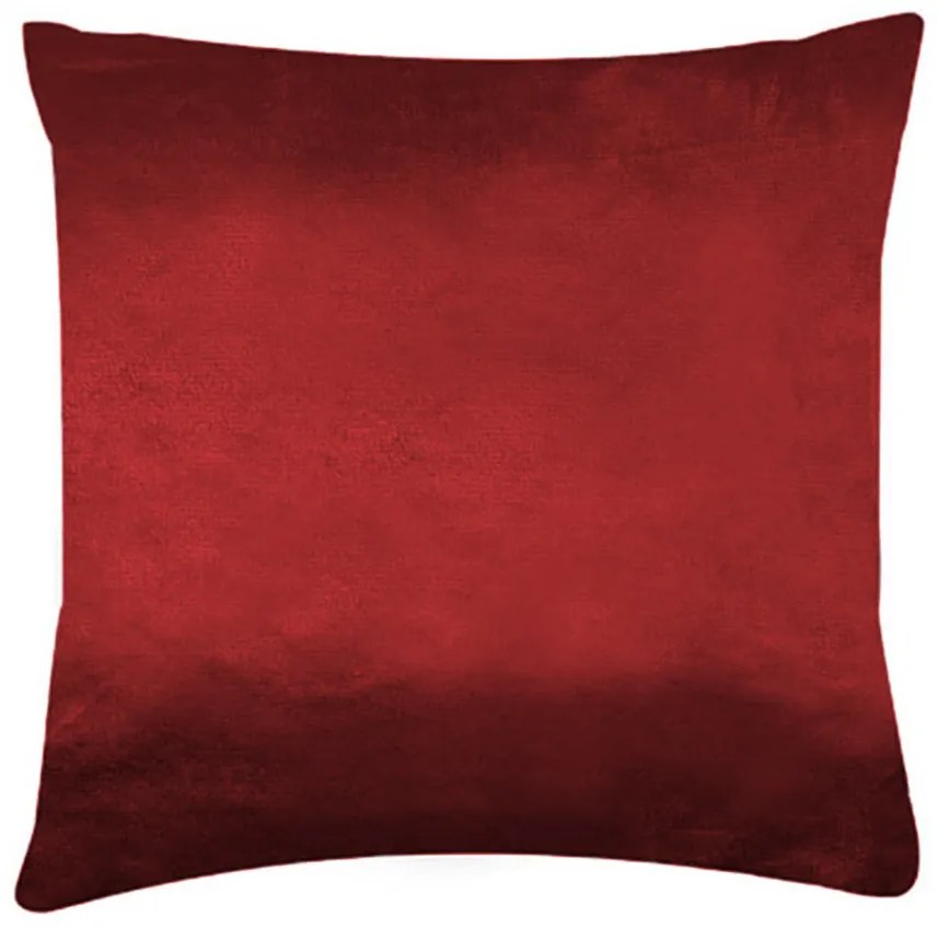 XPOSE® Mikroplyšová obliečka na vankúš - vínová 40x40 cm
