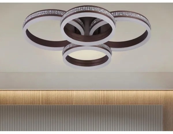 LED Stmievateľný prisadený luster LED/150W/230V 3000-6500K + diaľkové ovládanie