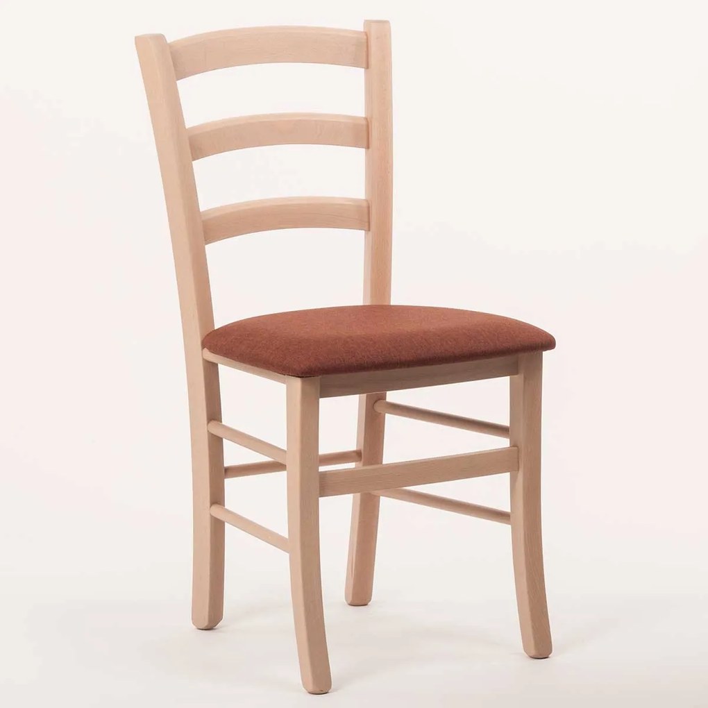Stima stolička PAYSANE s čalúneným sedákom Vyberte odtieň ->: Rustikál, Vyberte látku ->: LUX Terracotta 10