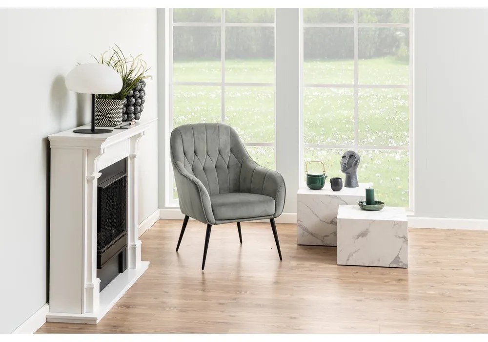 Biele konferenčné stolíky v dekore mramoru v súprave 2 ks 58x58 cm Dice – Actona