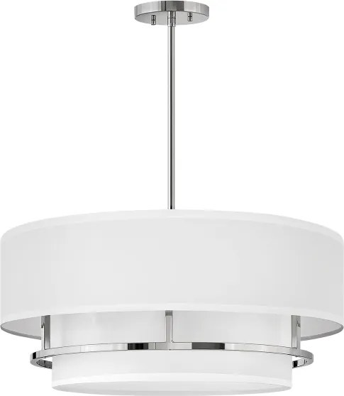 Hinkley HK-GRAHAM-L-PN - Prisadený luster GRAHAM 4xE14/40W/230V lesklý chróm