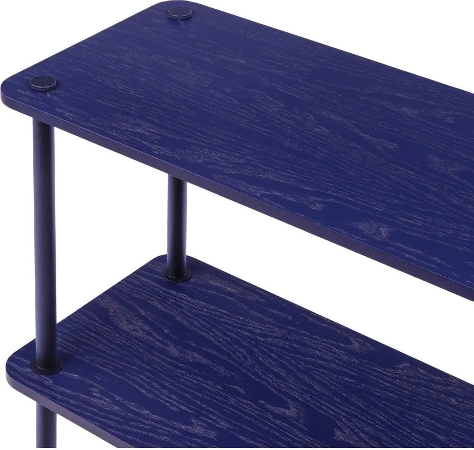 Modrý regál v dekore duba 80x54,5x35 cm Teidi – noo.ma