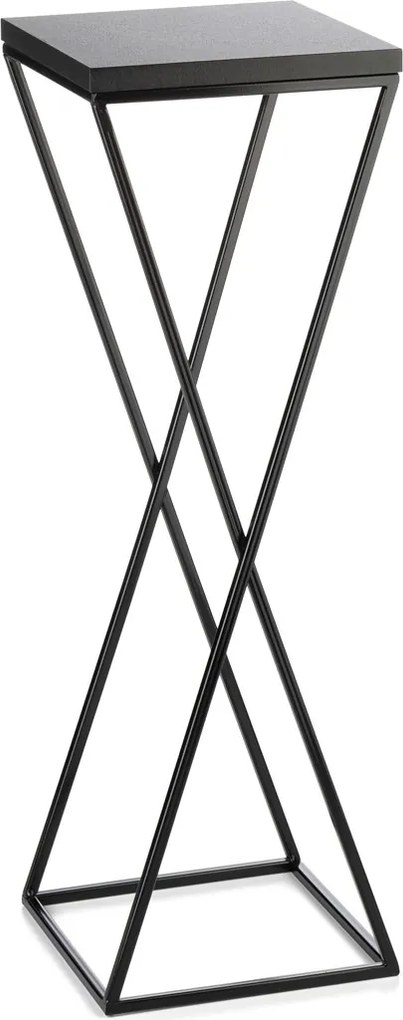 STOJAN NA KVETINÁČ LOFT6 70X24X24 CM ČIERNA