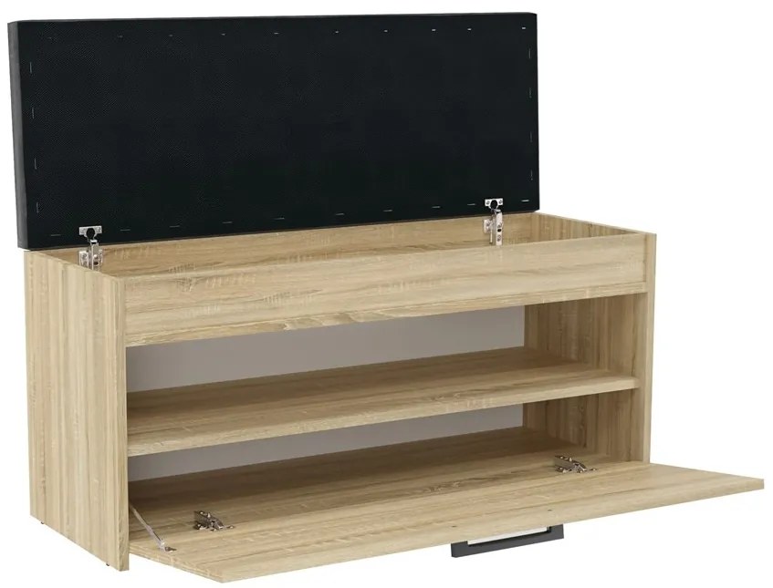 Botník (skrinka na topánky) Puntuable 1 (dub sonoma). Akcia -19%. Vlastná spoľahlivá doprava až k Vám domov. 1132601