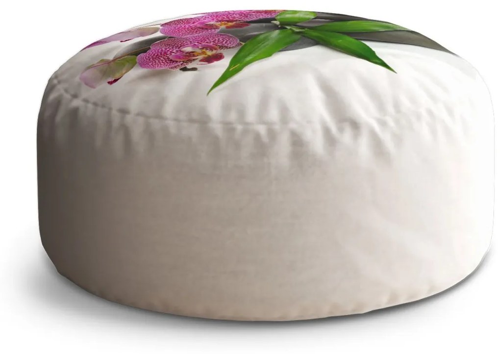 Sablio Taburet Orchidey a kamene: 38x48 cm