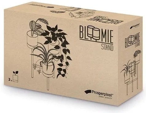 Prosperplast Stojan na kvety BLOOMIE STAND biely 42cm