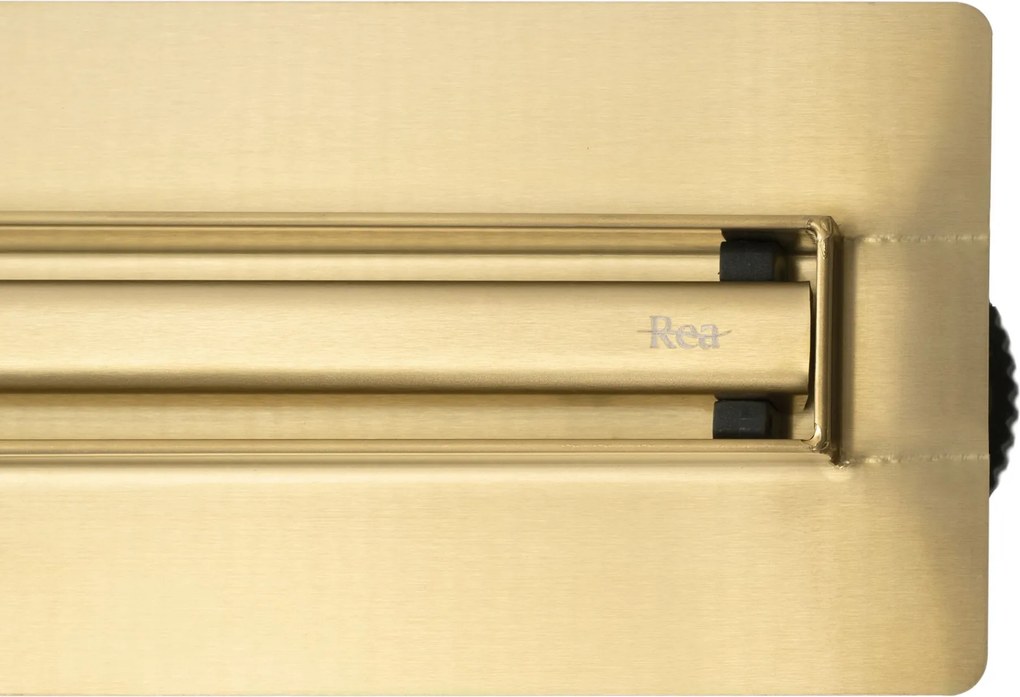 Odtokový žľab REA NEOX SLIM PRO 90 cm, zlatý kartáčovaný