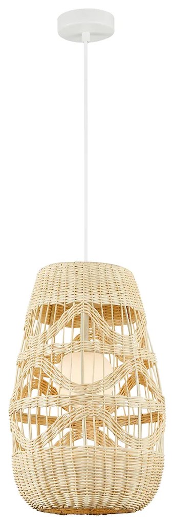Závesné svietidlo Arona, 1x ratanové tienidlo, (fi 25cm), w