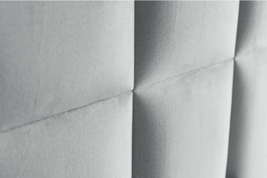 Svetlosivá boxspring posteľ s úložným priestorom 180x200 cm Flip – Ropez