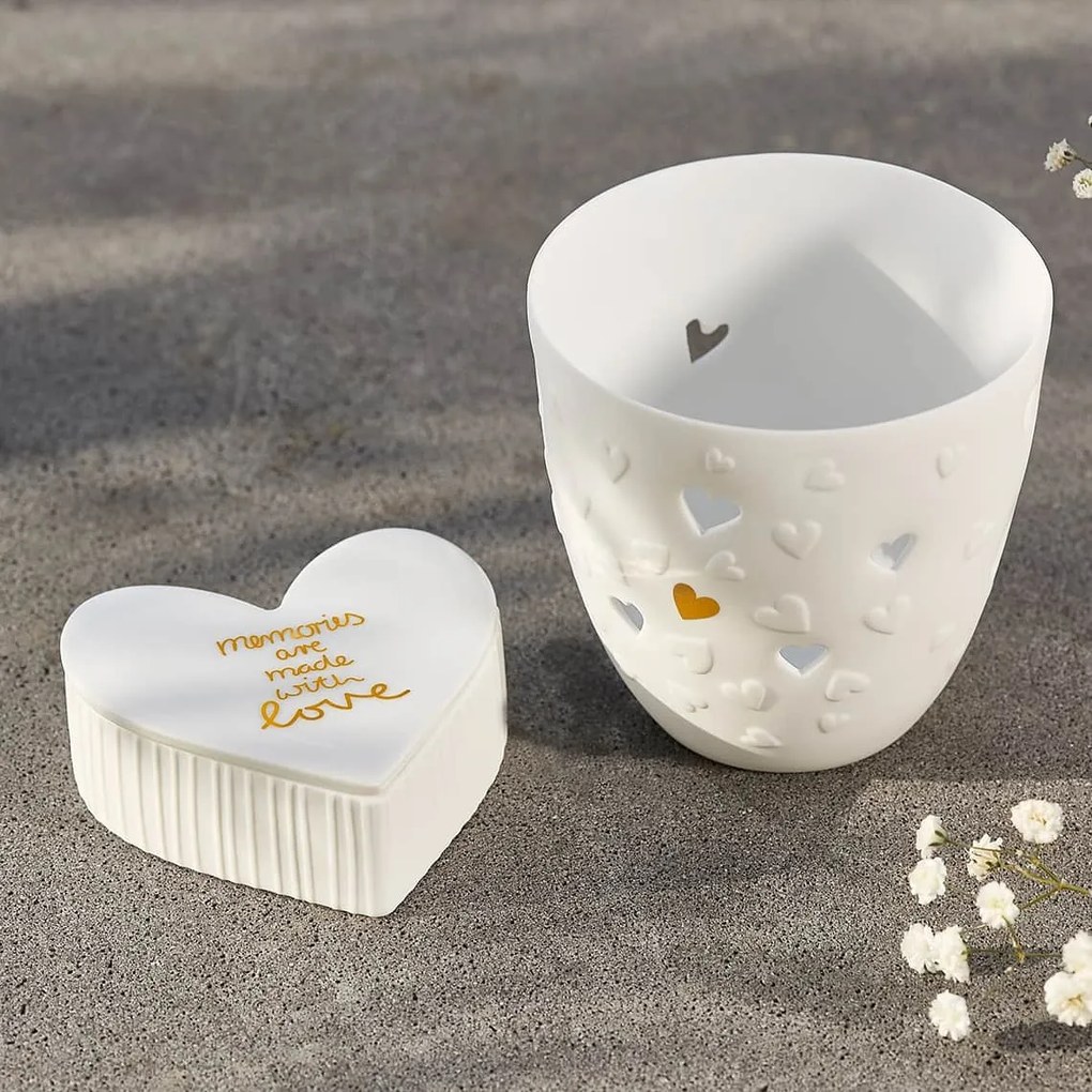 räder Porcelánový svietnik Wedding Hearts