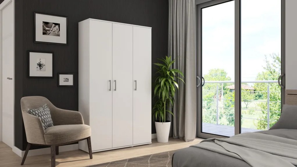 Viacúčelová skriňa Nitro, biela