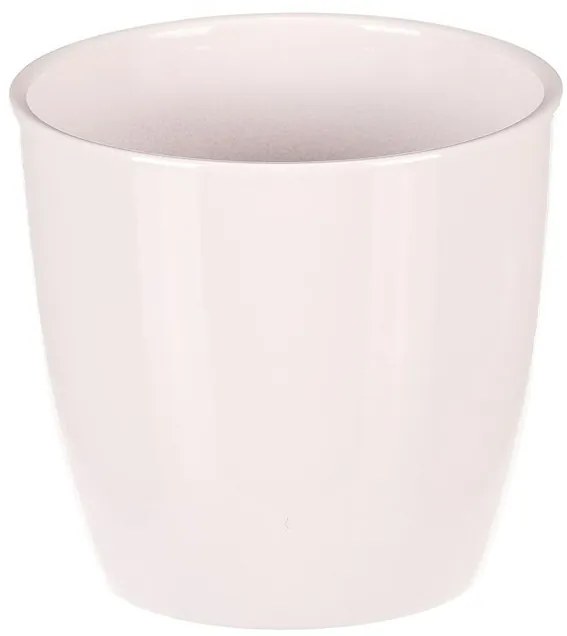 Keramický obal na kvety Terakota, pr. 12 cm, biela