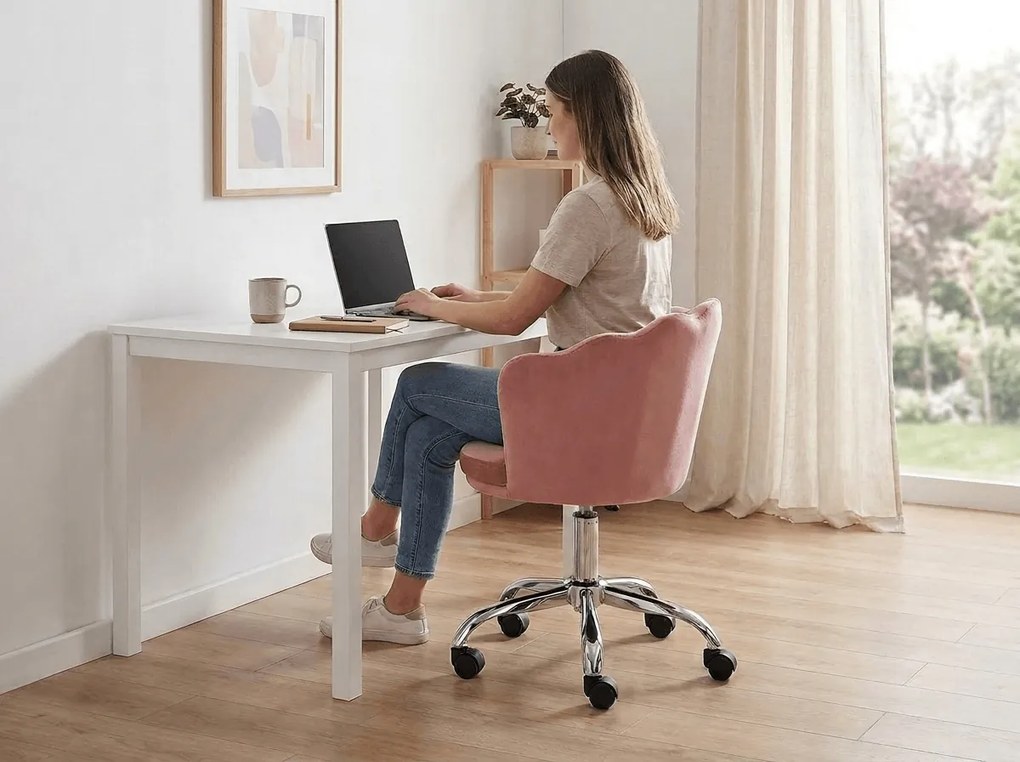 Kancelárske kreslo ROSE VELVET, staroružové