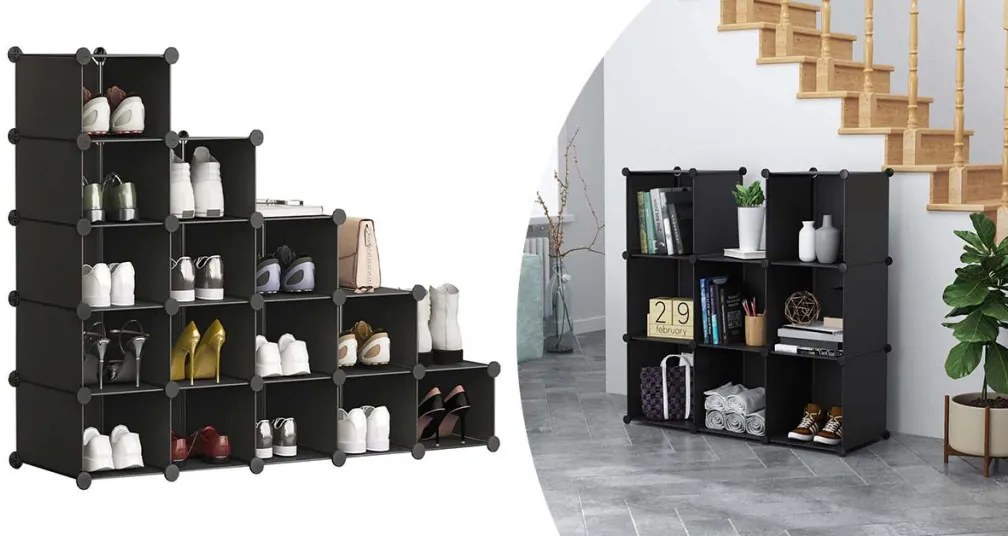 Kombinovateľné úložné kocky, 15 ks