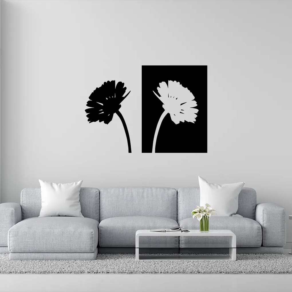 Veselá Stena Samolepka Margaréty Farba: modrá, Veľkosť: 100 x 72 cm