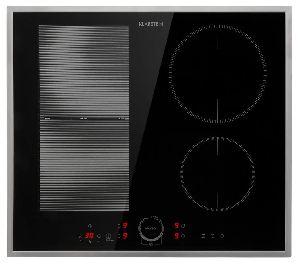 Klarstein Delicatessa 60 Hybrid Prime, indukčná varná doska, 7000 W, 4 zón, čierna