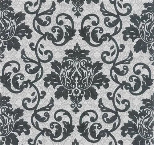 Vliesové tapety, zámocký vzor čierny, Florence 1351960, P+S International, rozmer 10, 05 m x 0, 53 cm