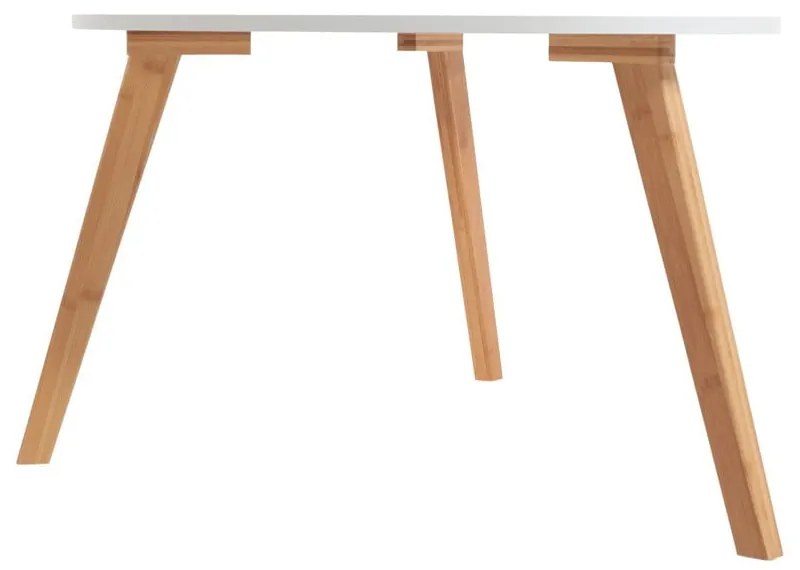 Biely konferenčný stolík Bonami Essentials Skandinávsky, dĺžka 120 cm