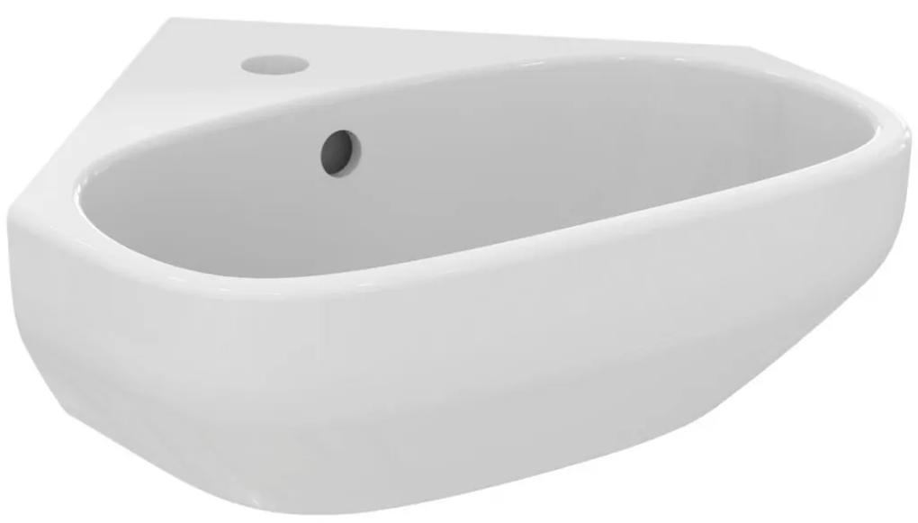 Ideal Standard i.life A - Rohové umývadlo 450x410 mm, s prepadom, biela T471101